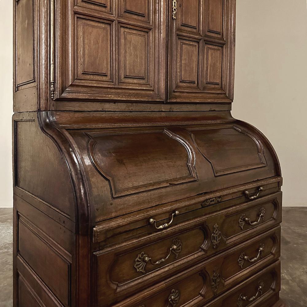 19th Century French Bookcase, Cylinder Secretary For Sale 7