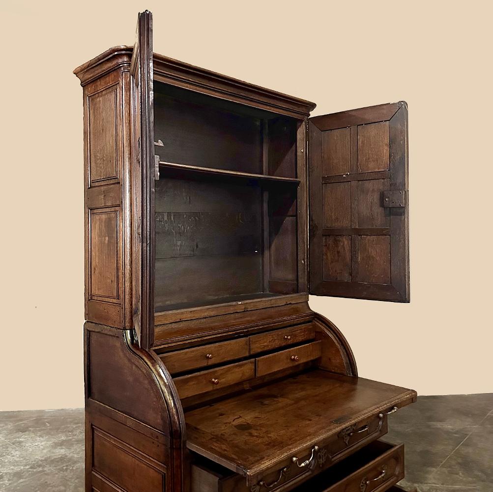 19th Century French Bookcase, Cylinder Secretary For Sale 9