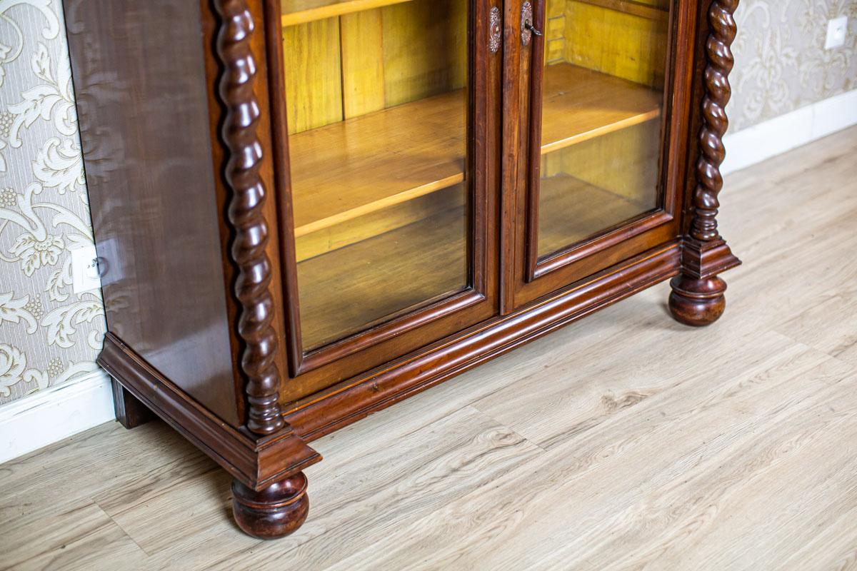 19th-Century French Bookcase-Showcase in Brown 1