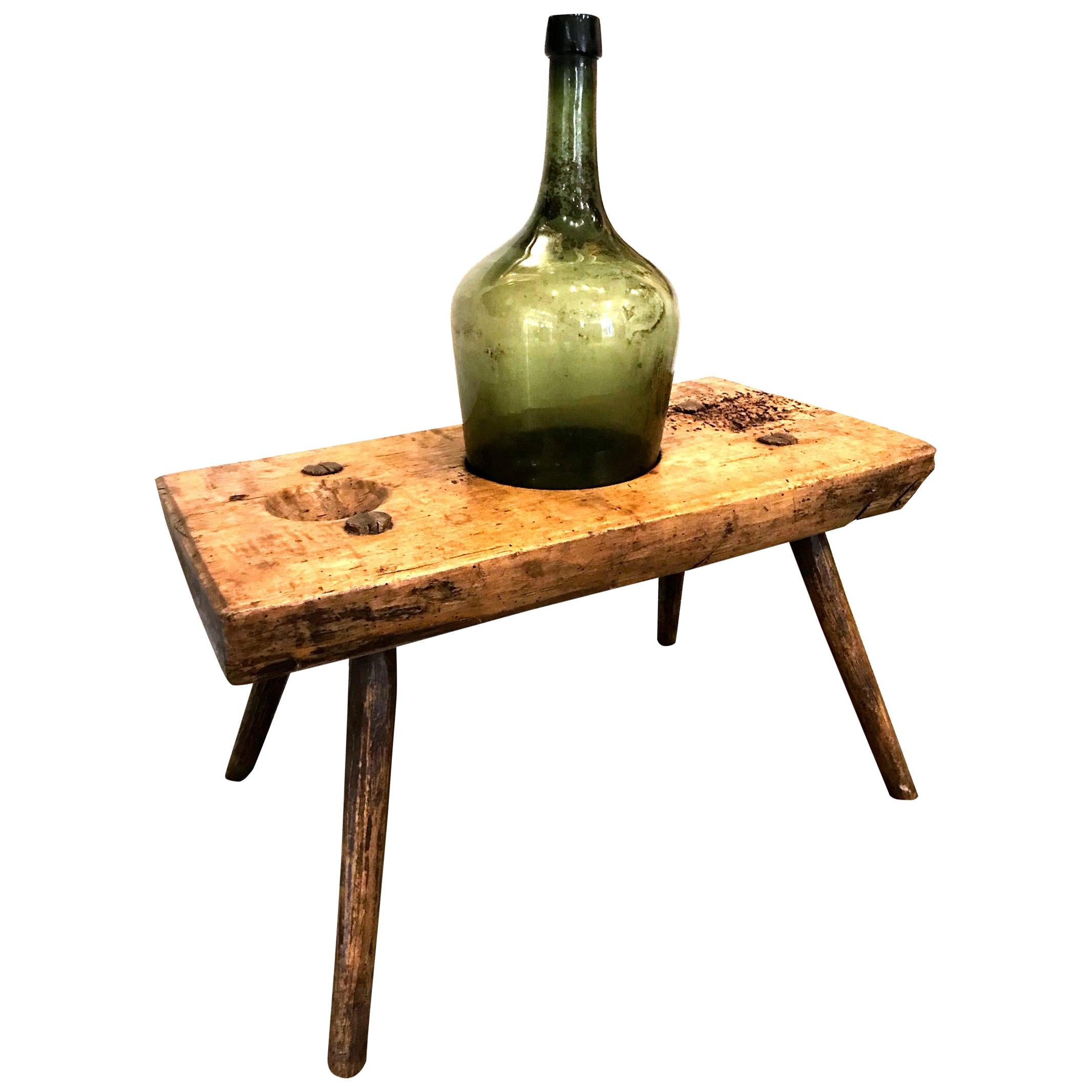 19th Century French Bottle-Corking Workbench