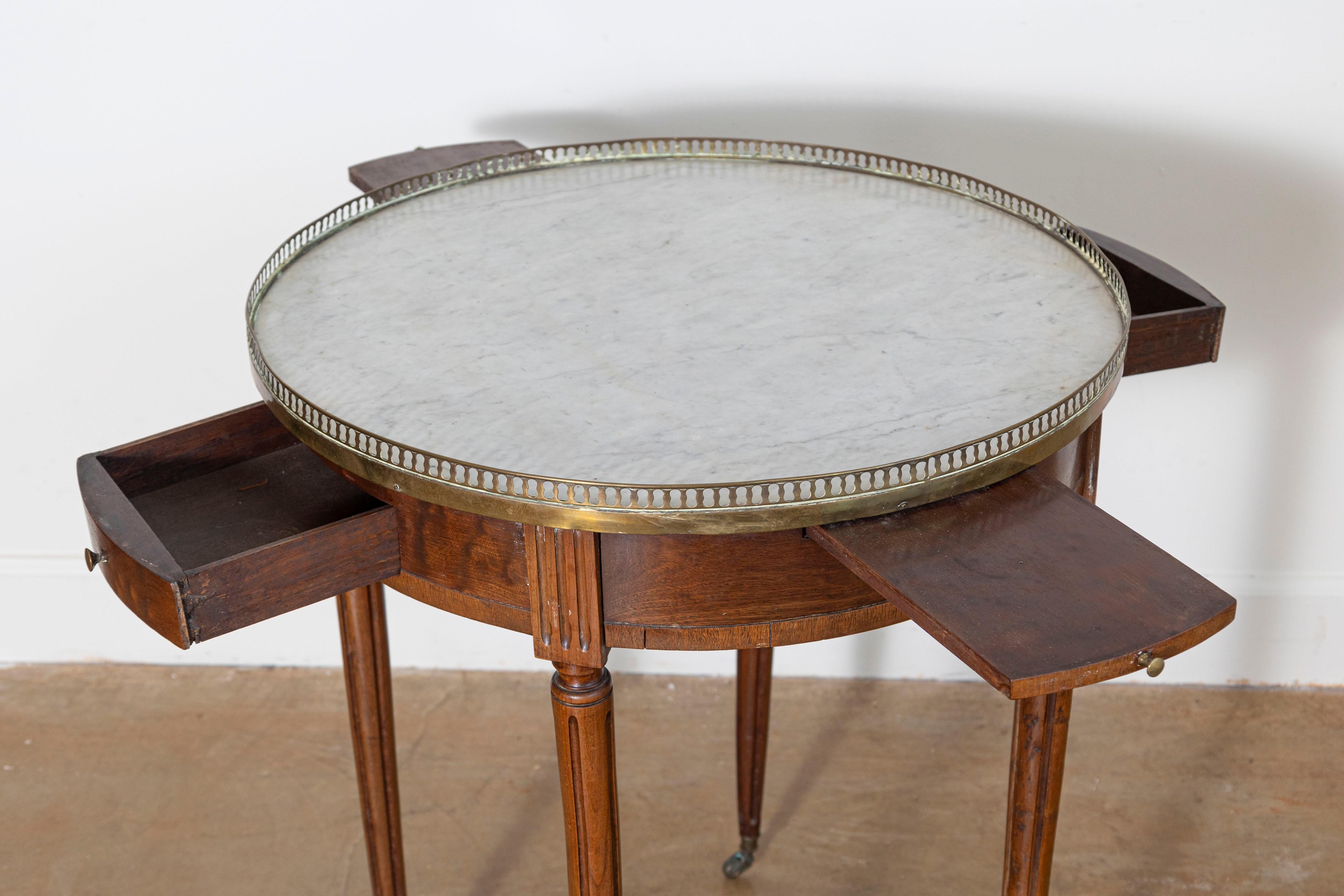 Mesa Bouillotte francesa del siglo XIX en Bueno estado para la venta en Atlanta, GA
