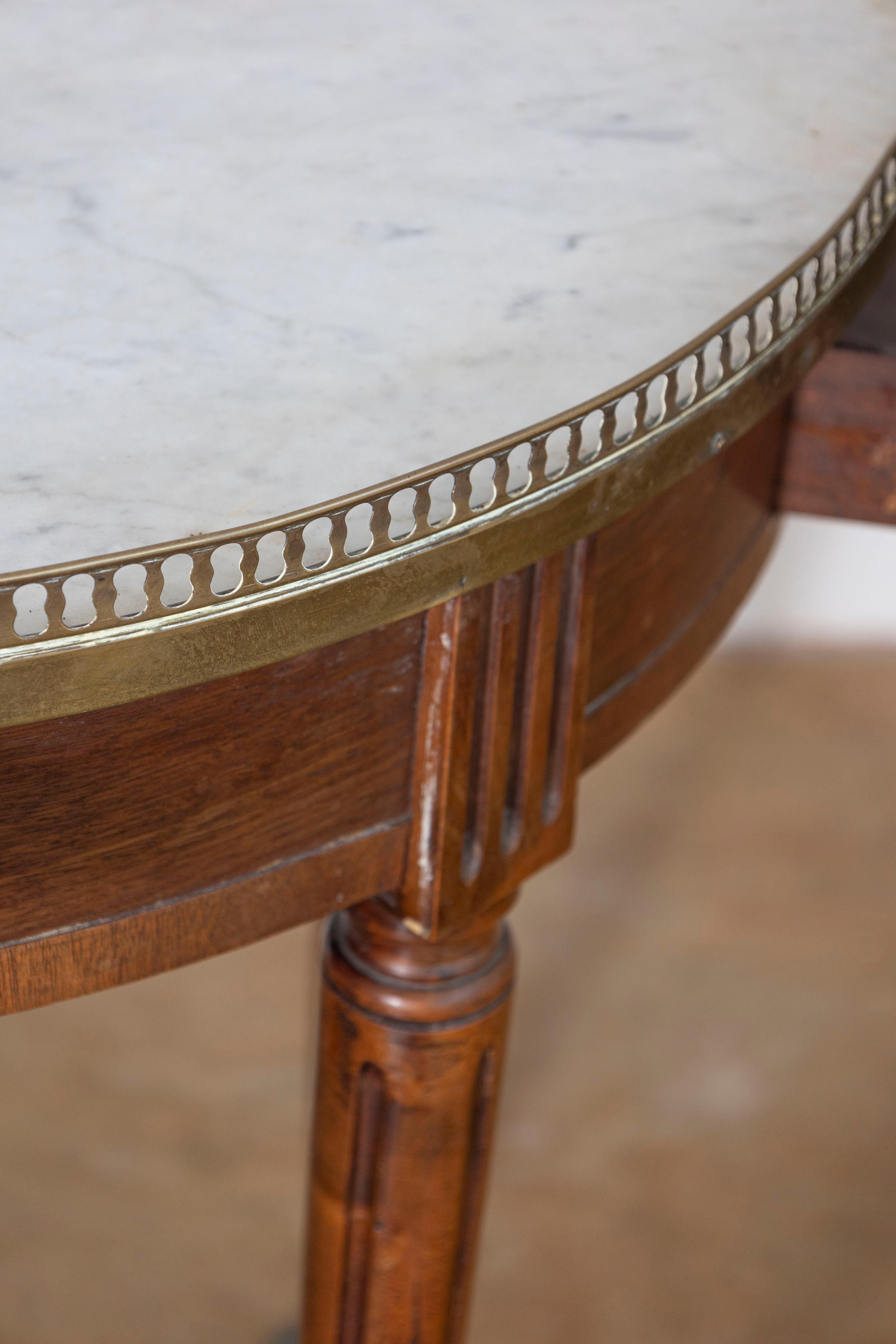 Mesa Bouillotte francesa del siglo XIX en venta 1