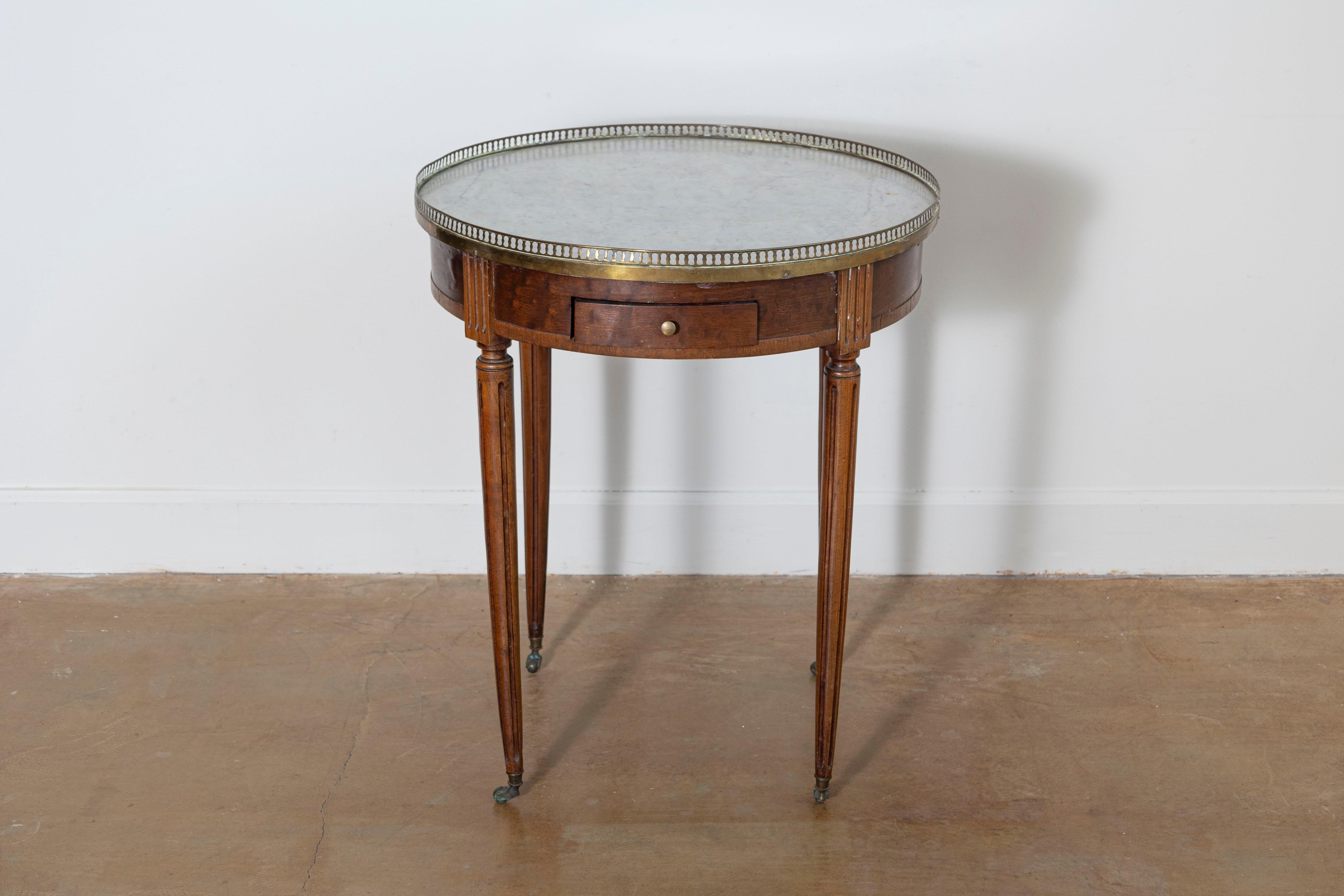 Mesa Bouillotte francesa del siglo XIX en venta 2