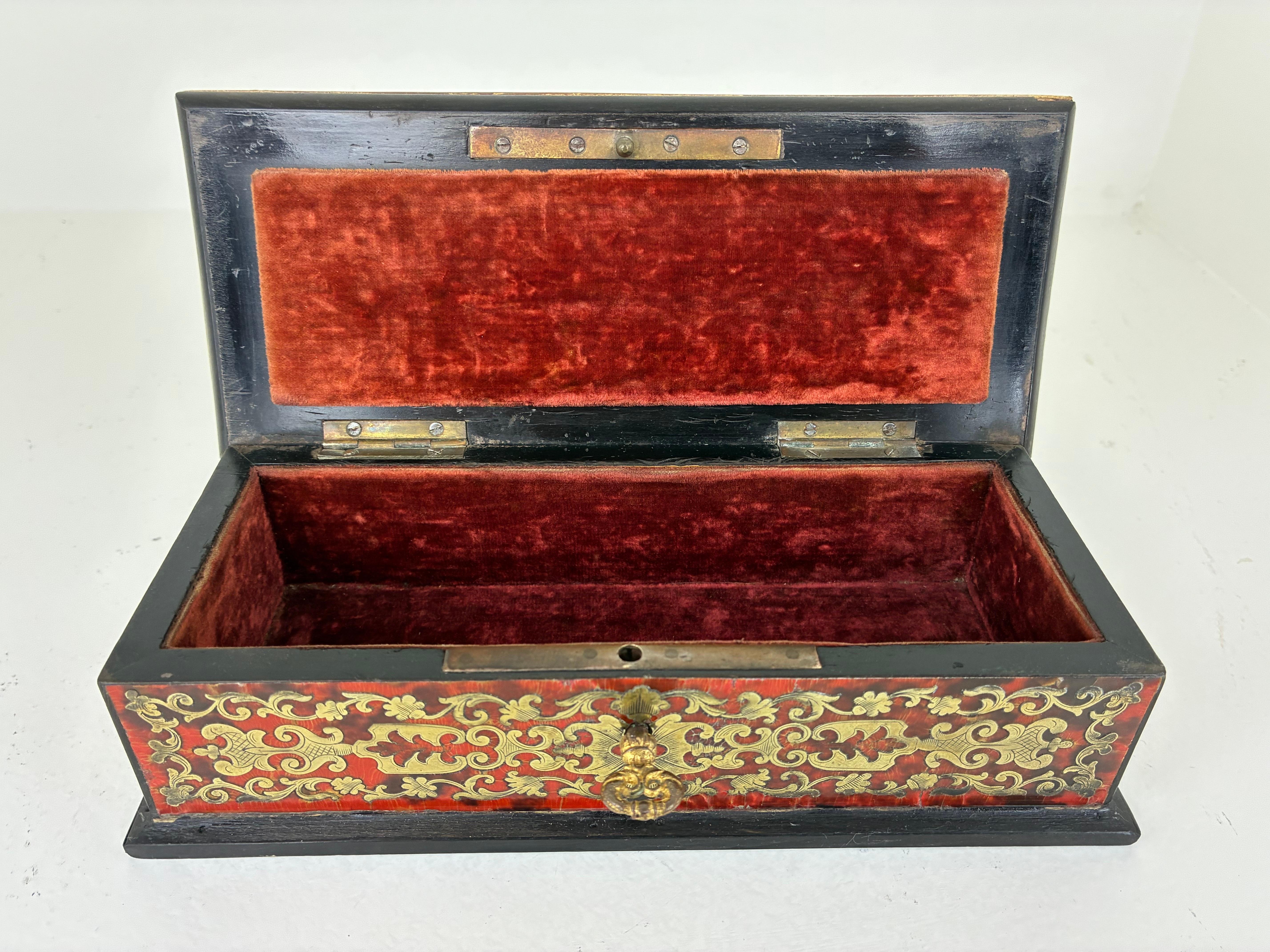 19th Century French Boulle Box For Sale 5