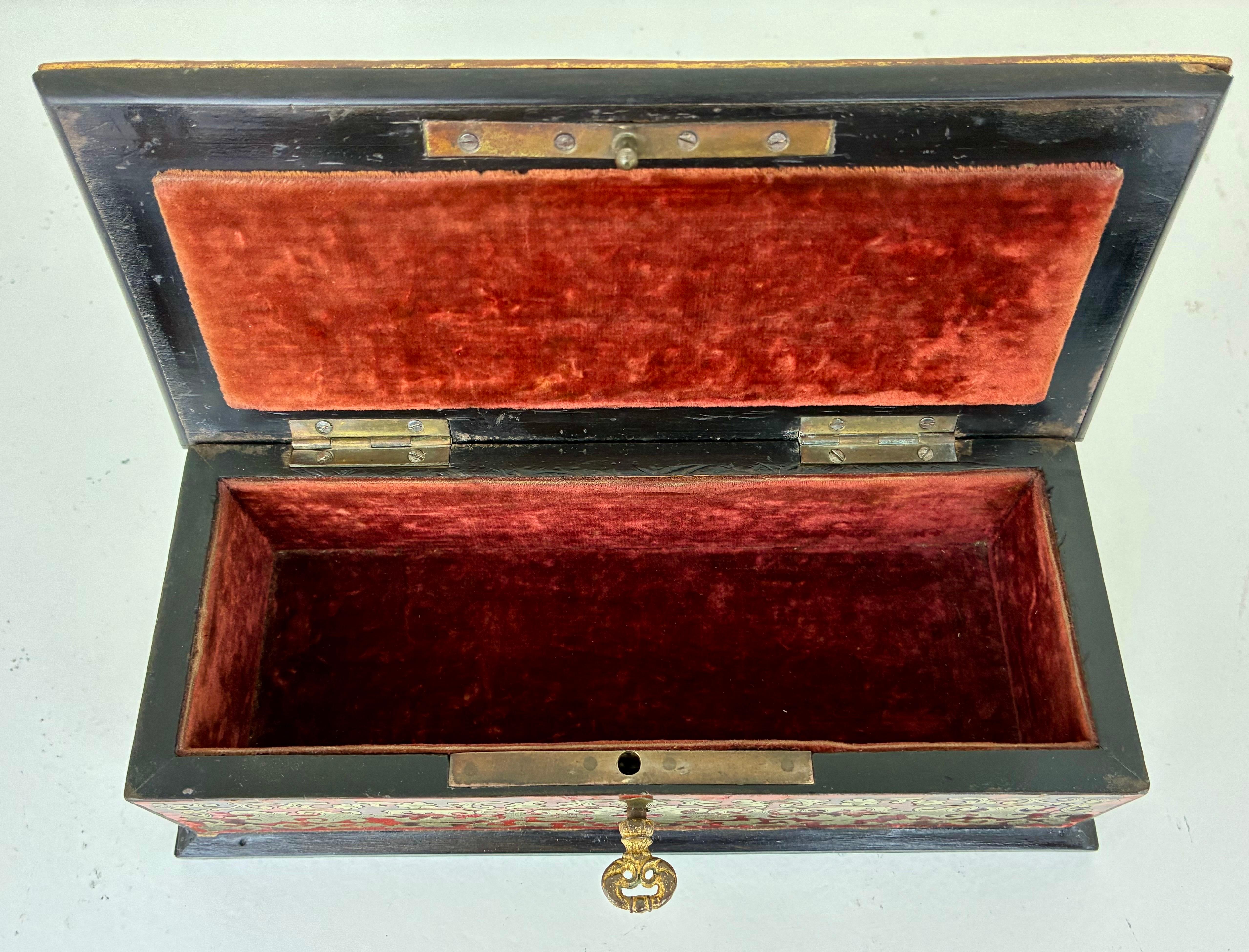 Louis XIV 19th Century French Boulle Box For Sale