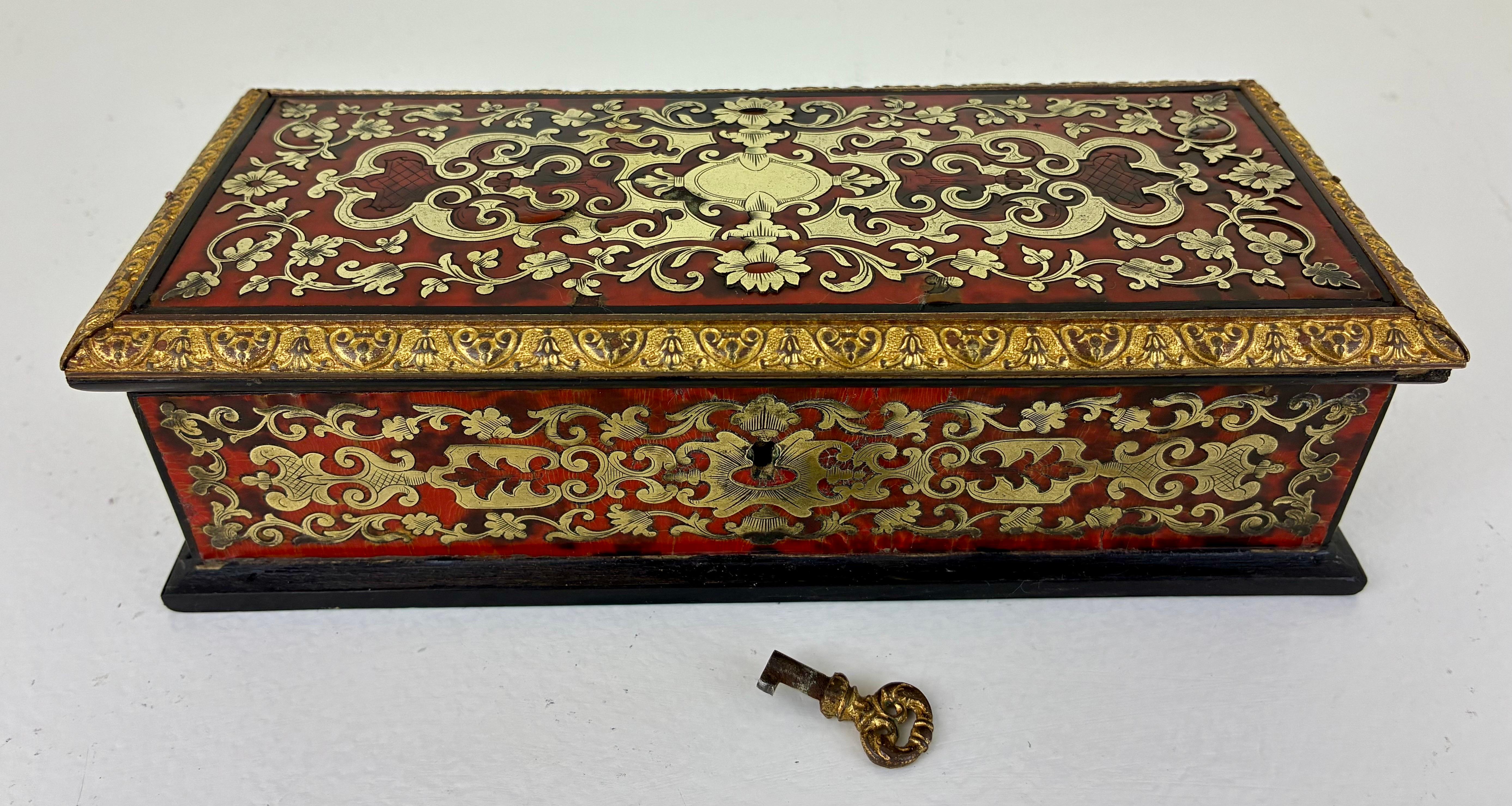 19th Century French Boulle Box For Sale 1