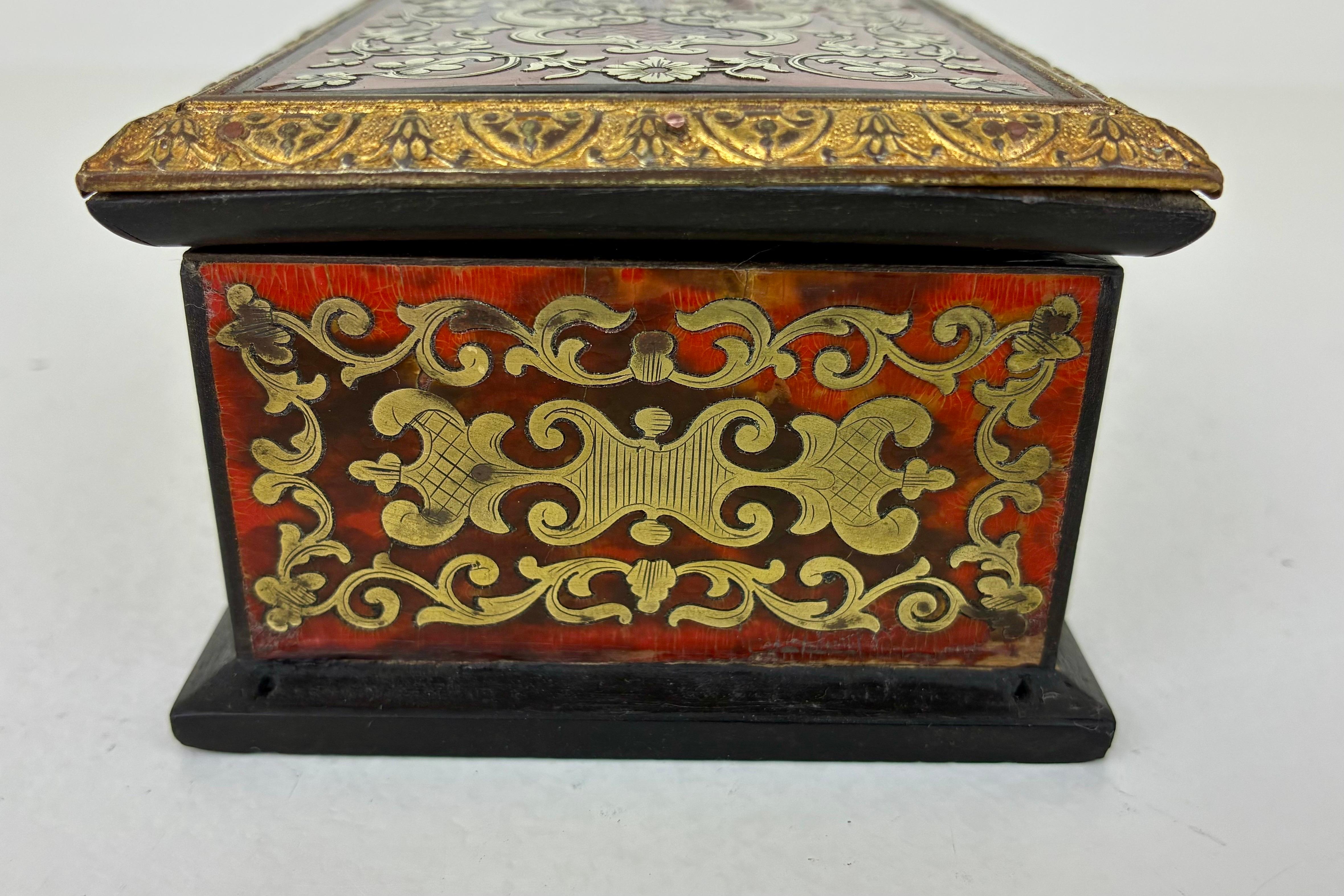 19th Century French Boulle Box For Sale 3