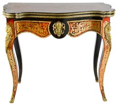 19th Century French Boulle Card Table