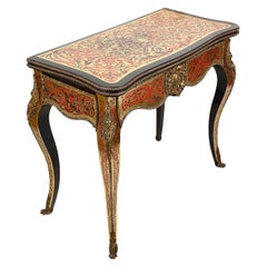 Table à cartes Boulle française du 19e siècle