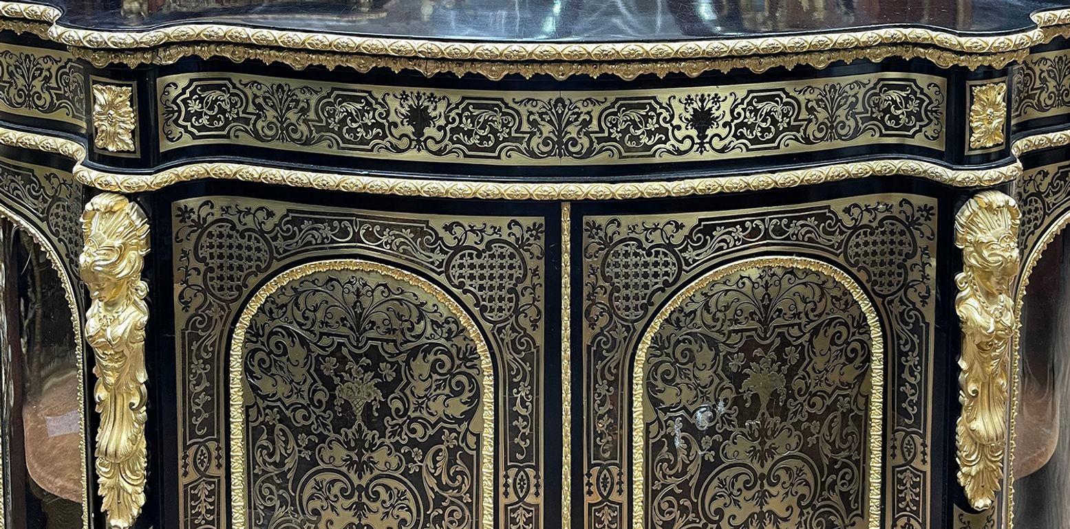 Louis XIV 19th Century French Boulle Credenza. For Sale