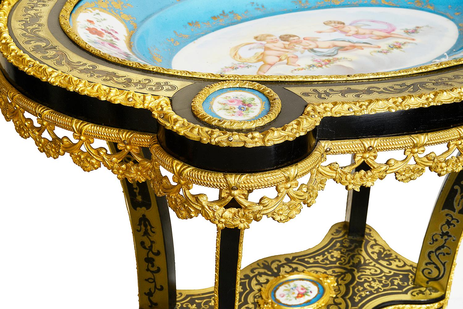 19th Century French Boulle Étagère In Good Condition For Sale In Brighton, Sussex