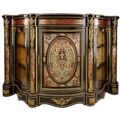 19th Century French Boulle Inlaid Side Cabinet or Credenza