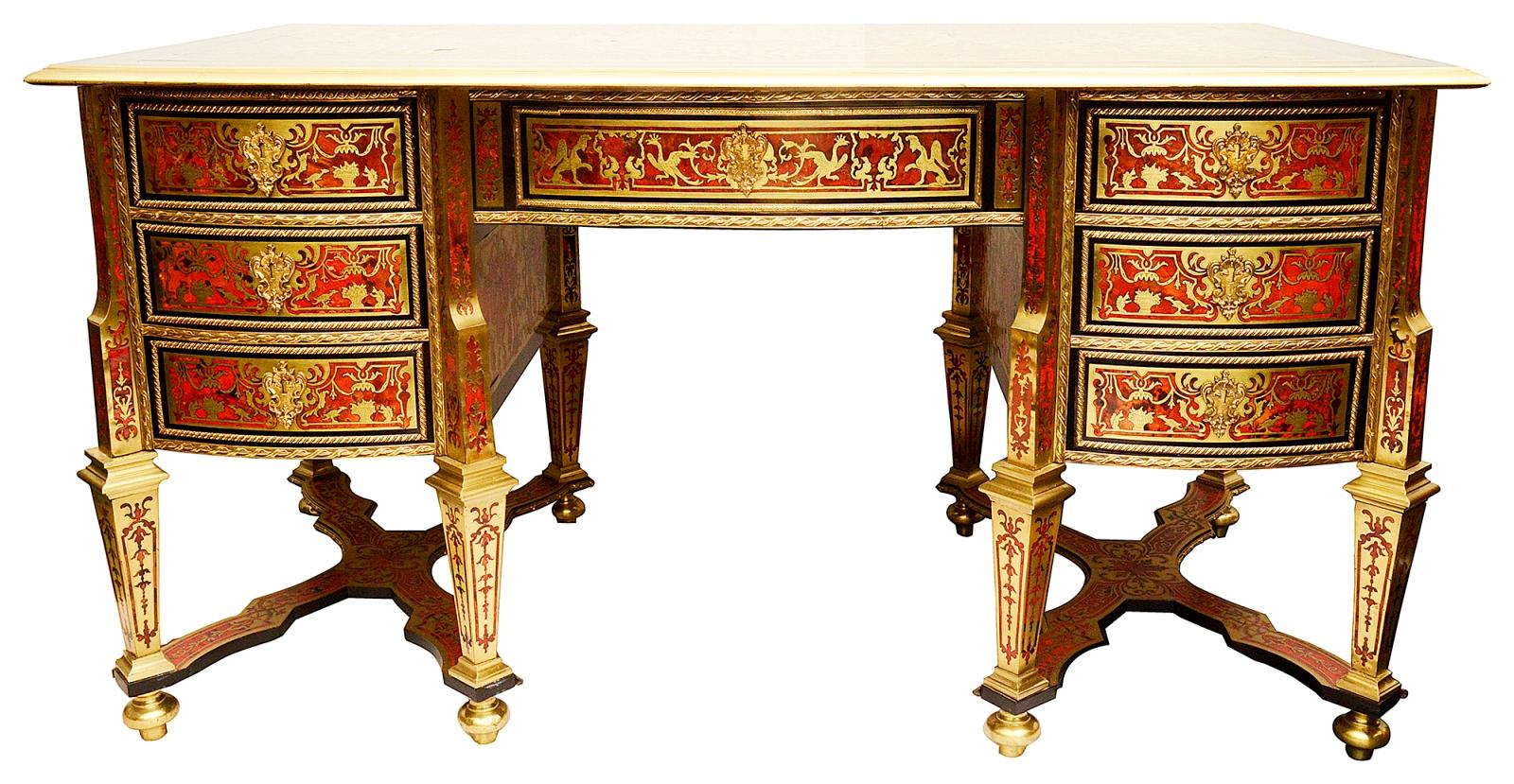 19th Century French Boulle Louis XVI Style Mazarin / Desk For Sale 5