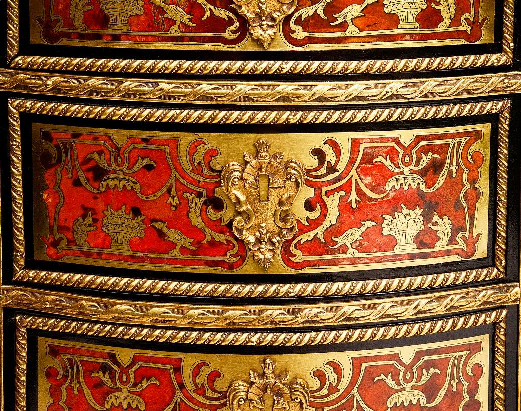 Scrivania francese del XIX secolo in stile Boulle Luigi XVI di Mazzarino in vendita 5
