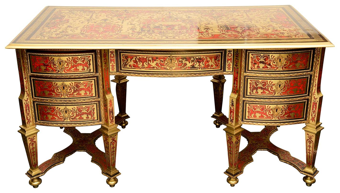 19th Century French Boulle Louis XVI Style Mazarin / Desk For Sale 1