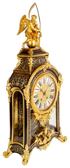 Reloj de chimenea Boulle francés del siglo XIX