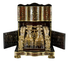 19th Century French Boulle / Napoleon III Liqueur Cave Box