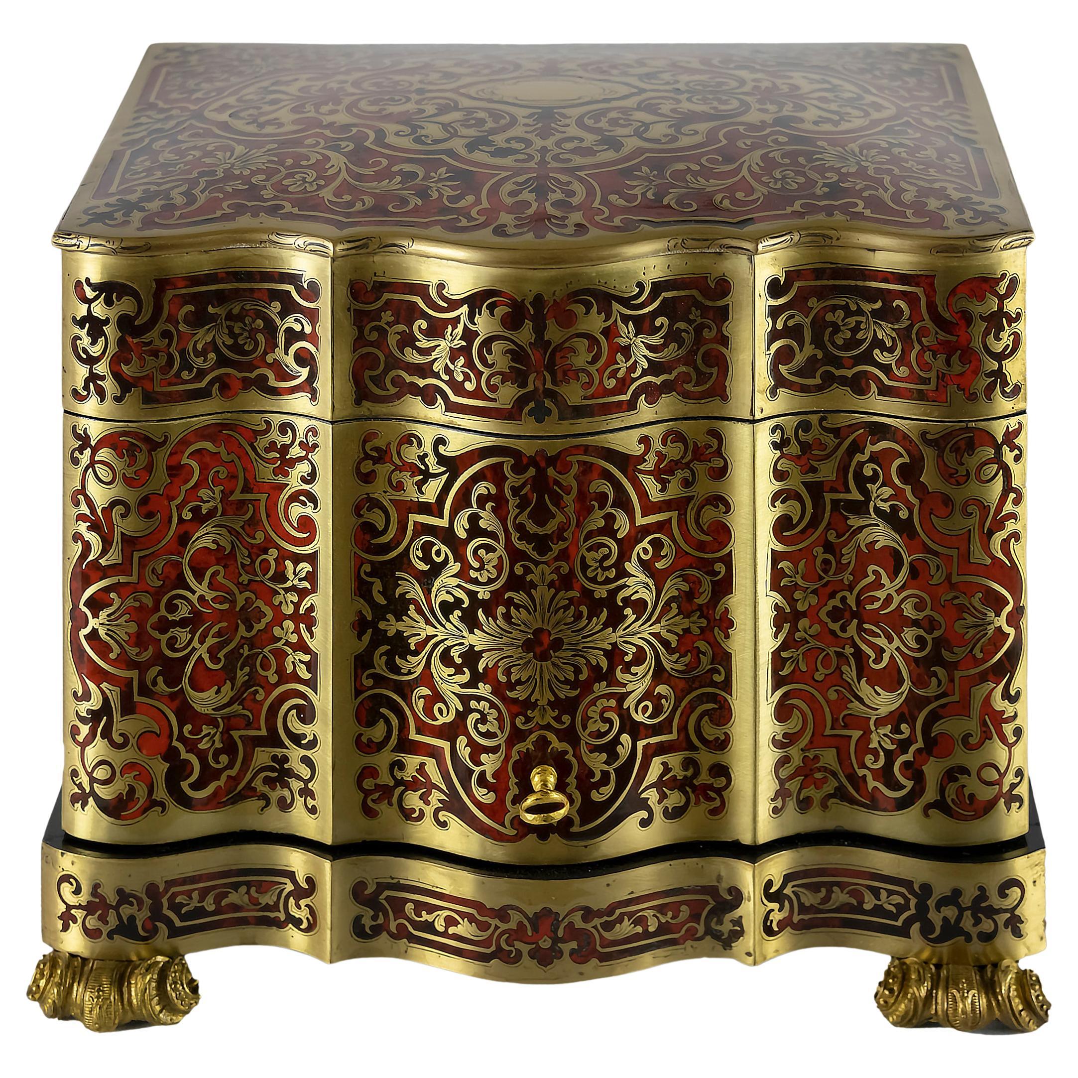 19th Century French Boulle / Napoleon III Liqueur Cave Box