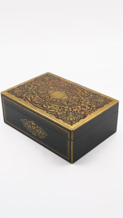 19th Century French Boulle Work Hinged Box