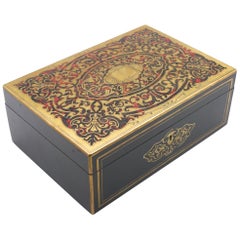 19th Century French Boulle Work Hinged Box