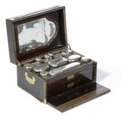19th Century - French Box with Silver Beauty Accessories