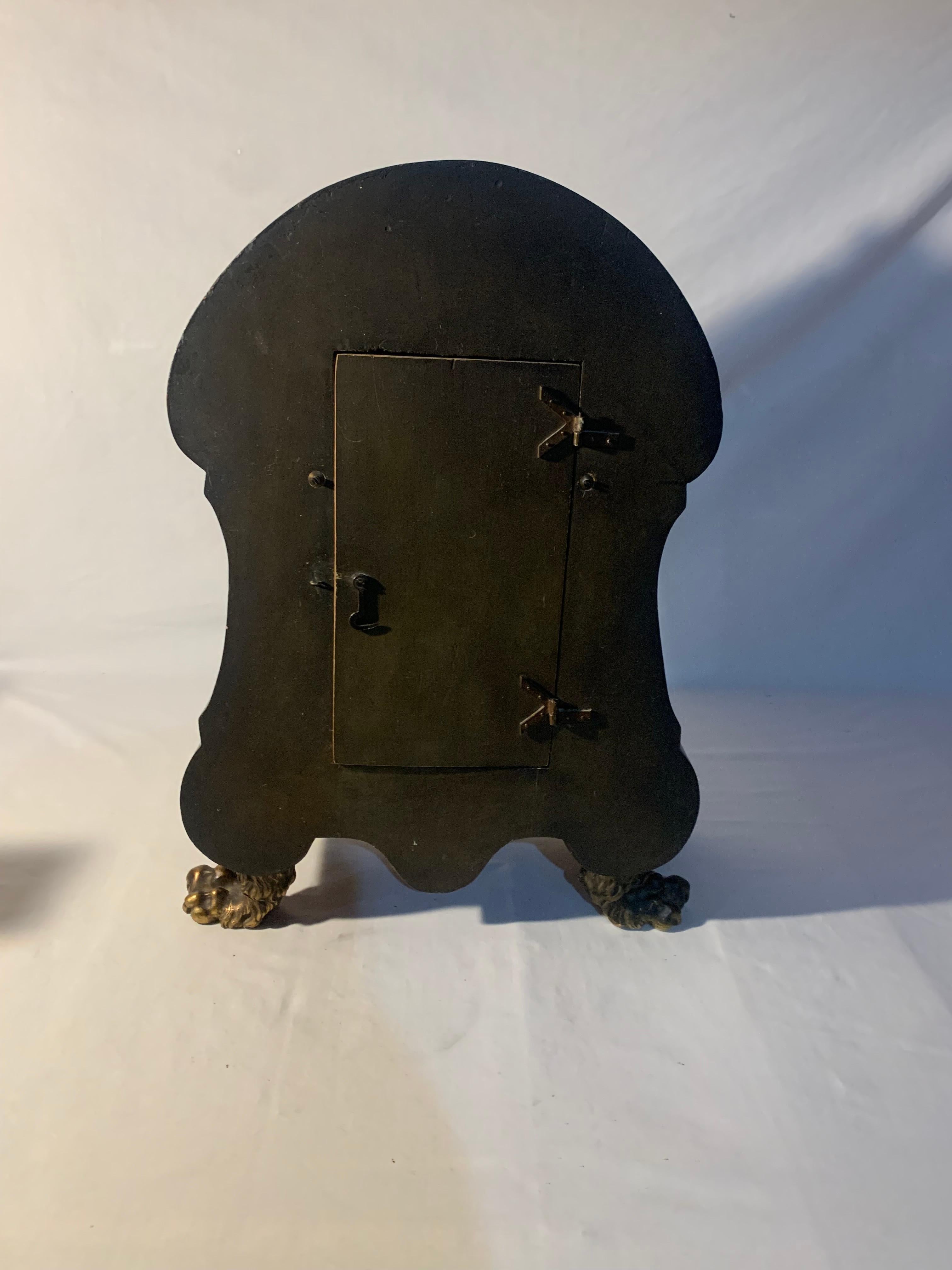 19th Century French Bracket Clock on Stand In Good Condition For Sale In Atlanta, GA