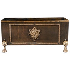 19th Century French Brass and Copper Table Planter Jardinière