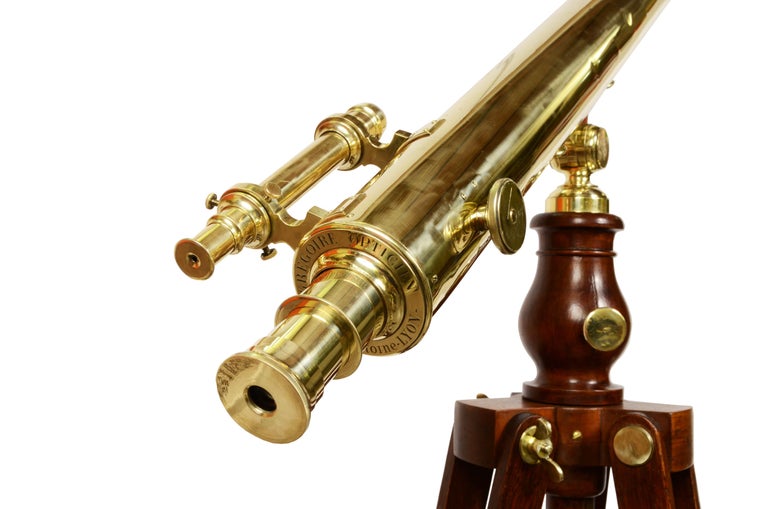 Télescope de collection en laiton antique avec trépied en bois vintage marin maître de bateau de bureau télescope avec trépied décoratif