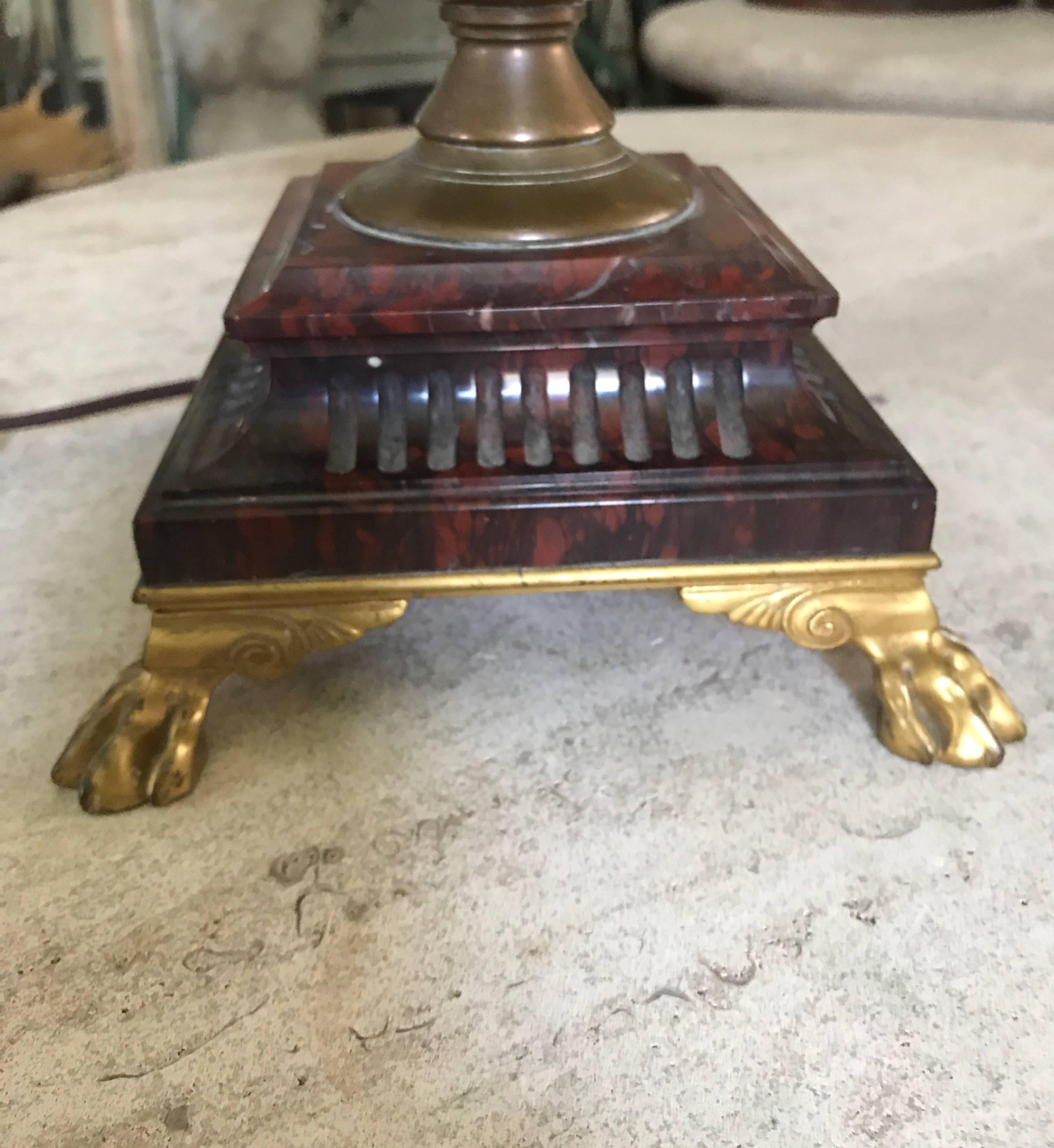  19th Century French Brass Barbedienne Lamp Designed by Henry Cahieux 7