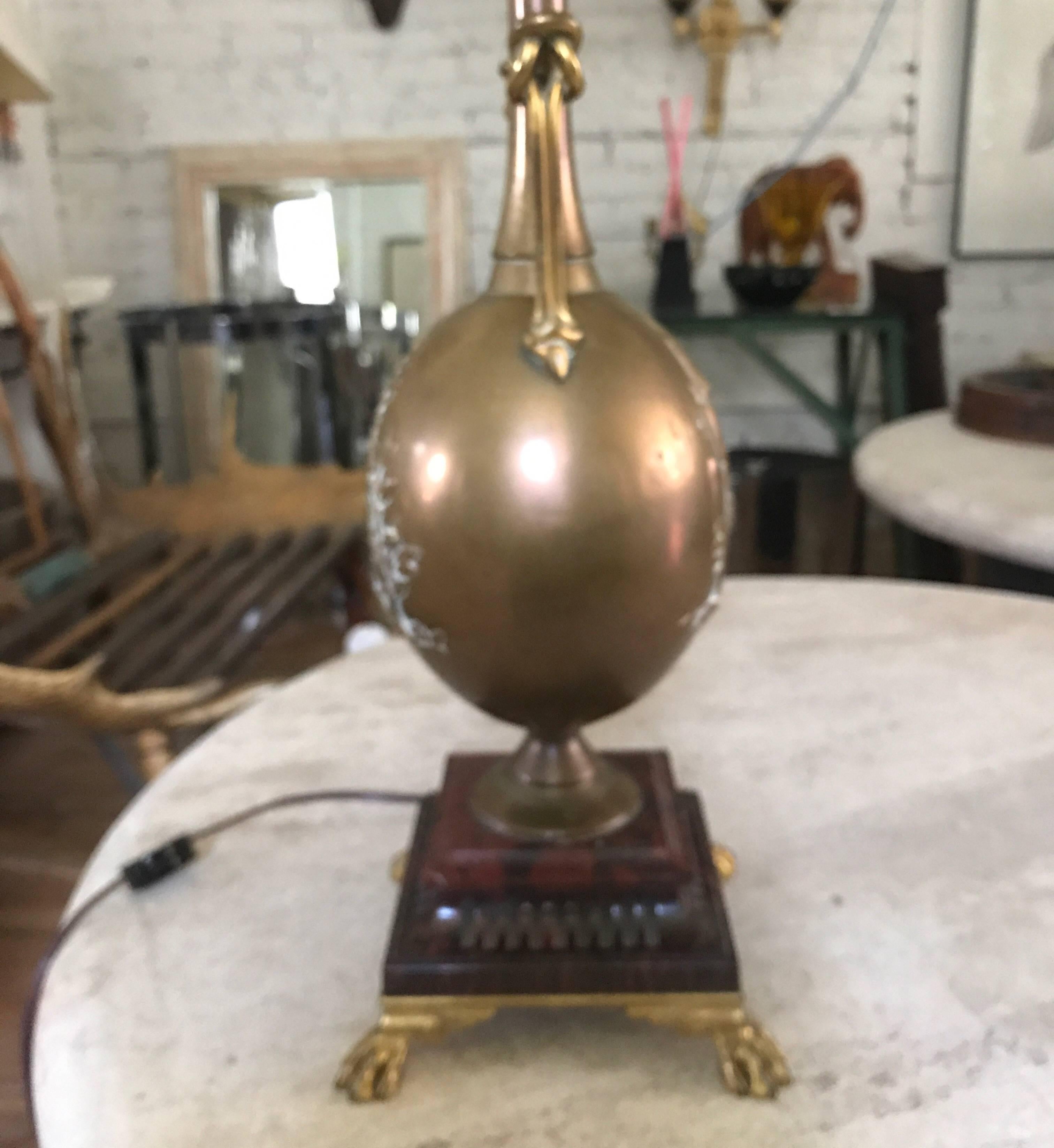  19th Century French Brass Barbedienne Lamp Designed by Henry Cahieux 13