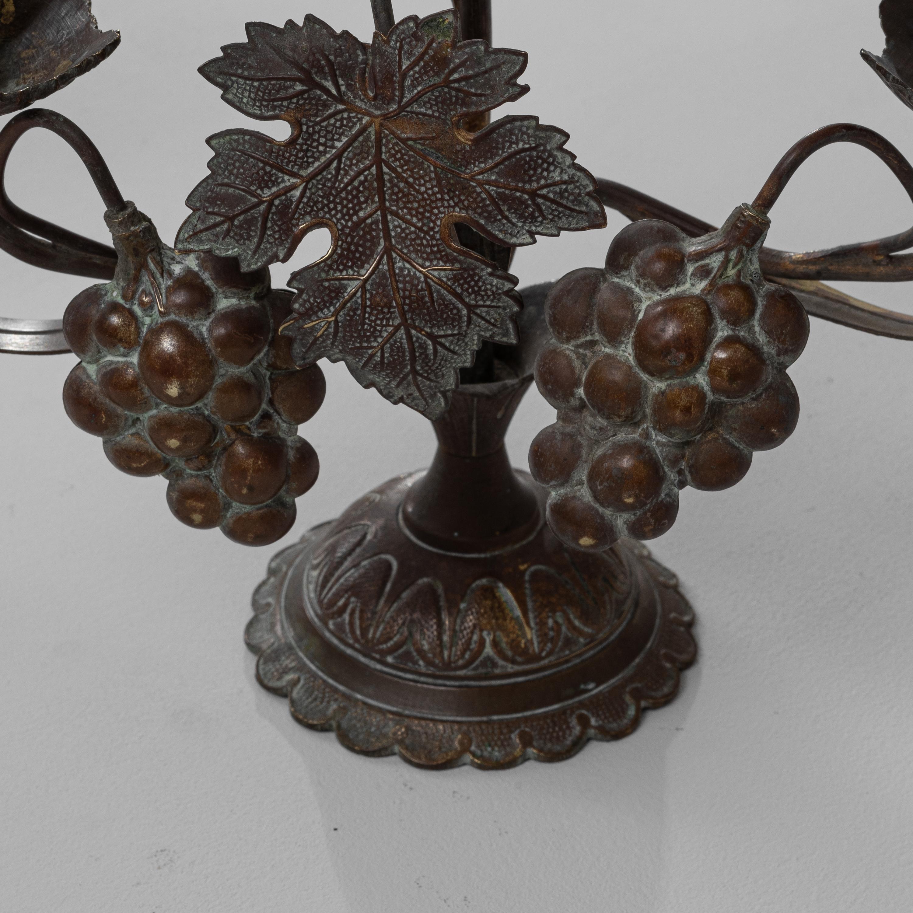 19th Century French Brass Candle Holders, a Pair 9