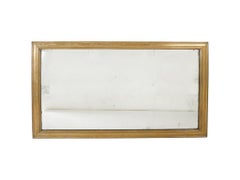 19th Century French Brass-Framed Wall Mirror