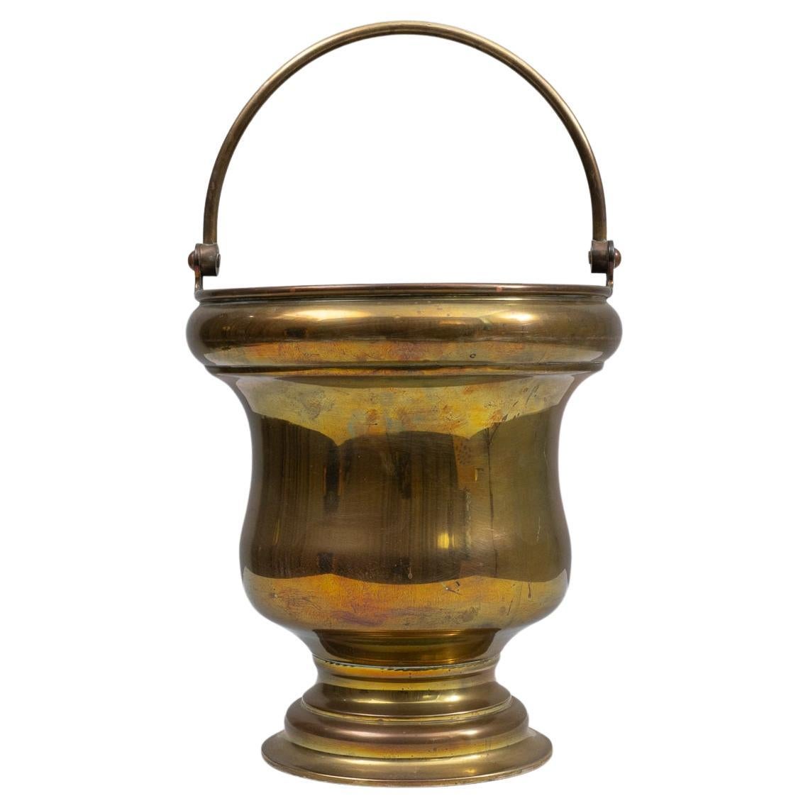 19th Century French Brass Ice Bucket