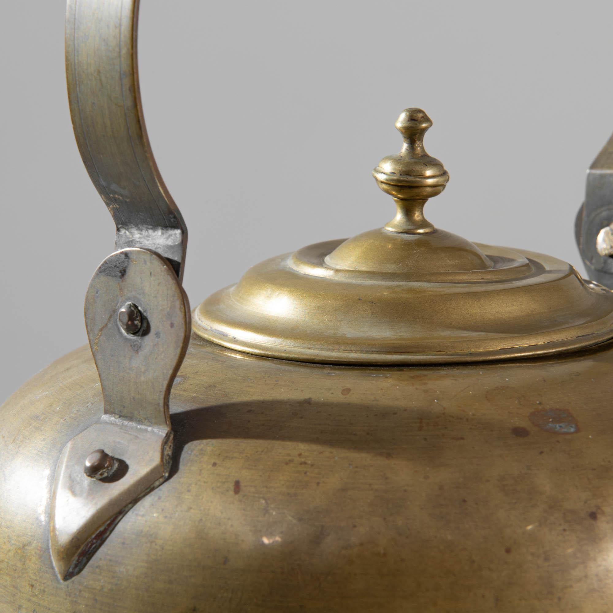 19th Century French Brass Kettle 6