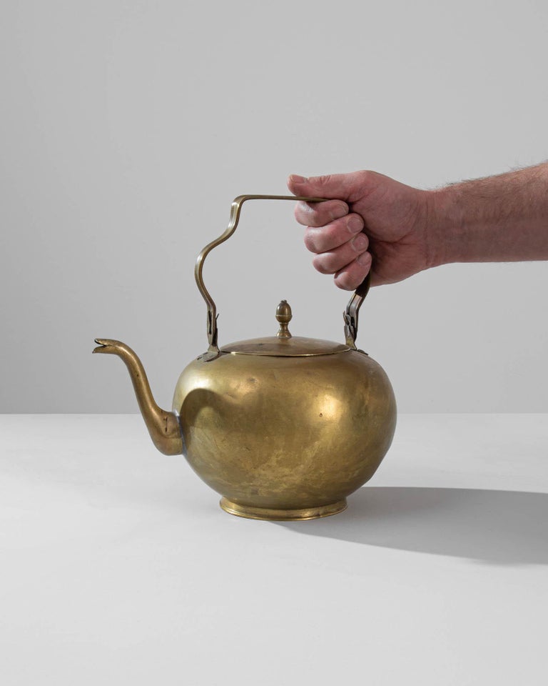 Antique 19th Century, Copper Tea Kettle Teapot Water Can Campfire Farmhouse  For Sale at 1stDibs