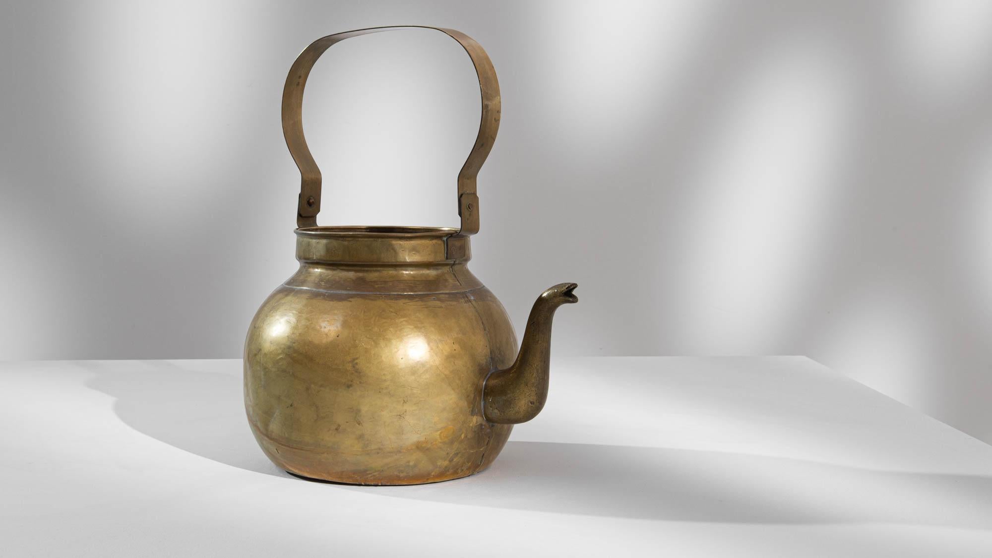 19th Century French Brass Kettle 3
