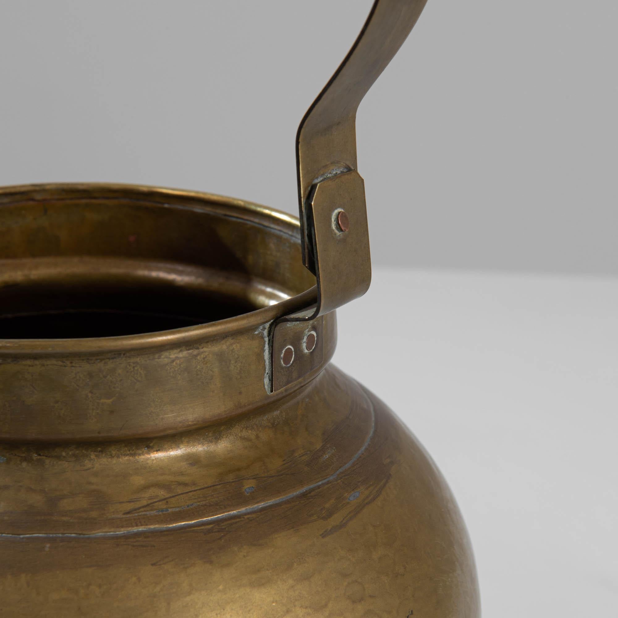 19th Century French Brass Kettle 5
