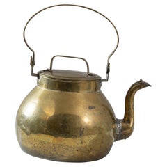 19th Century French Brass Kettle