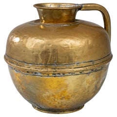 19th Century French Brass Pitcher 