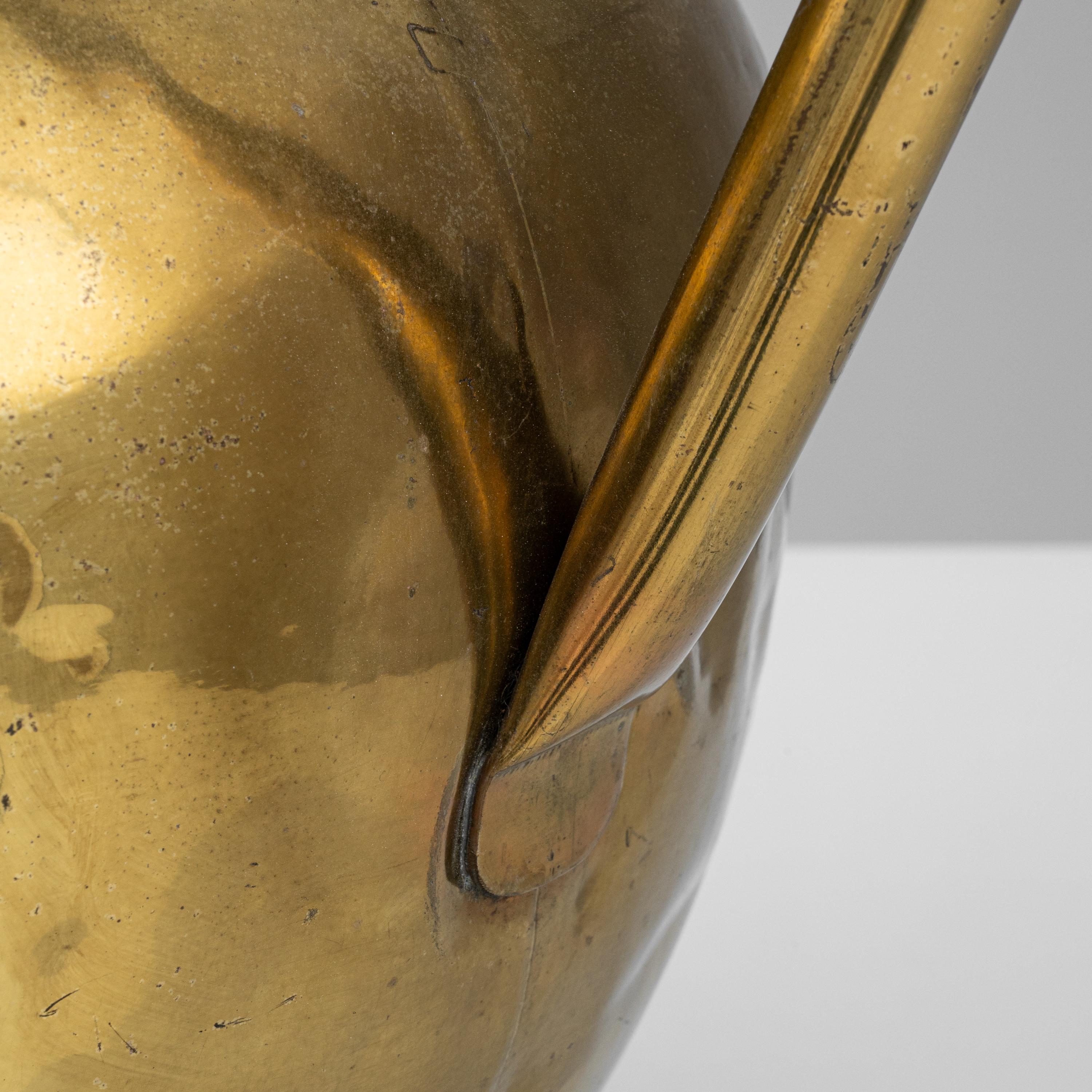 19th Century French Brass Pitcher With Lid 6