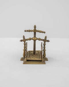 19th Century French Brass Playing Card Press