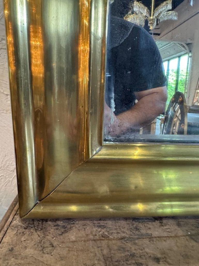 Espejo Francés del Siglo XIX Estilo Transicional de Latón en Bueno estado para la venta en Dallas, TX
