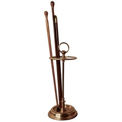 19th Century French Brass Walking Stick or Umbrella Stand