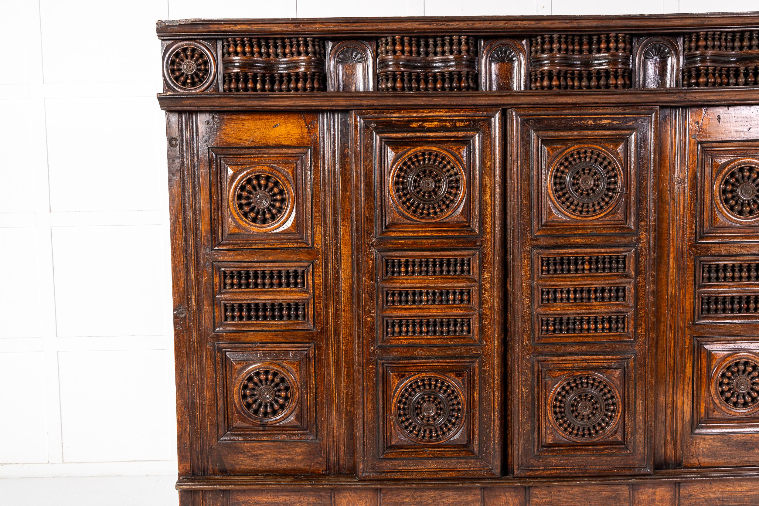19th Century French Breton Oak Cabinet For Sale 1