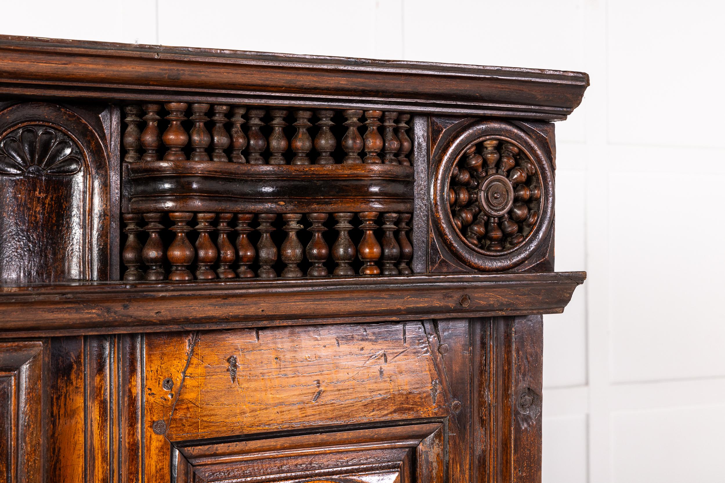 19th Century French Breton Oak Cabinet For Sale 2