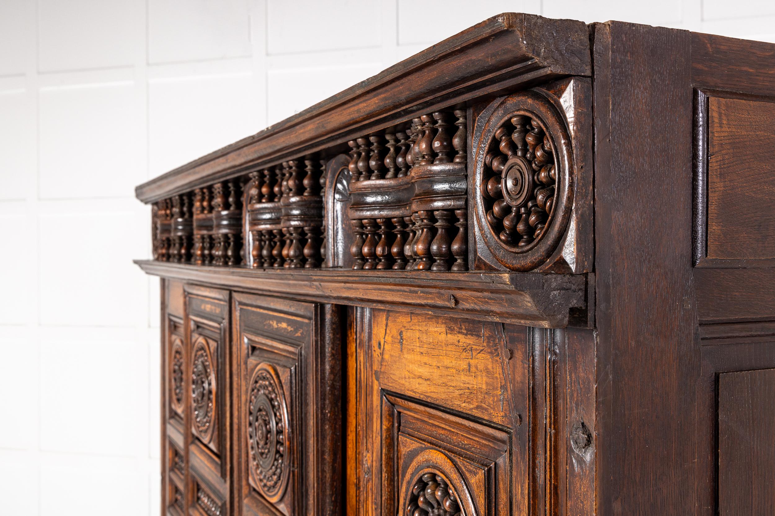 19th Century French Breton Oak Cabinet For Sale 6