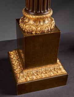 19th Century French Bronze and Ormolu Carcel Table Lamps