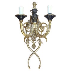 19th Century French Bronze and Ormolu Wall Light