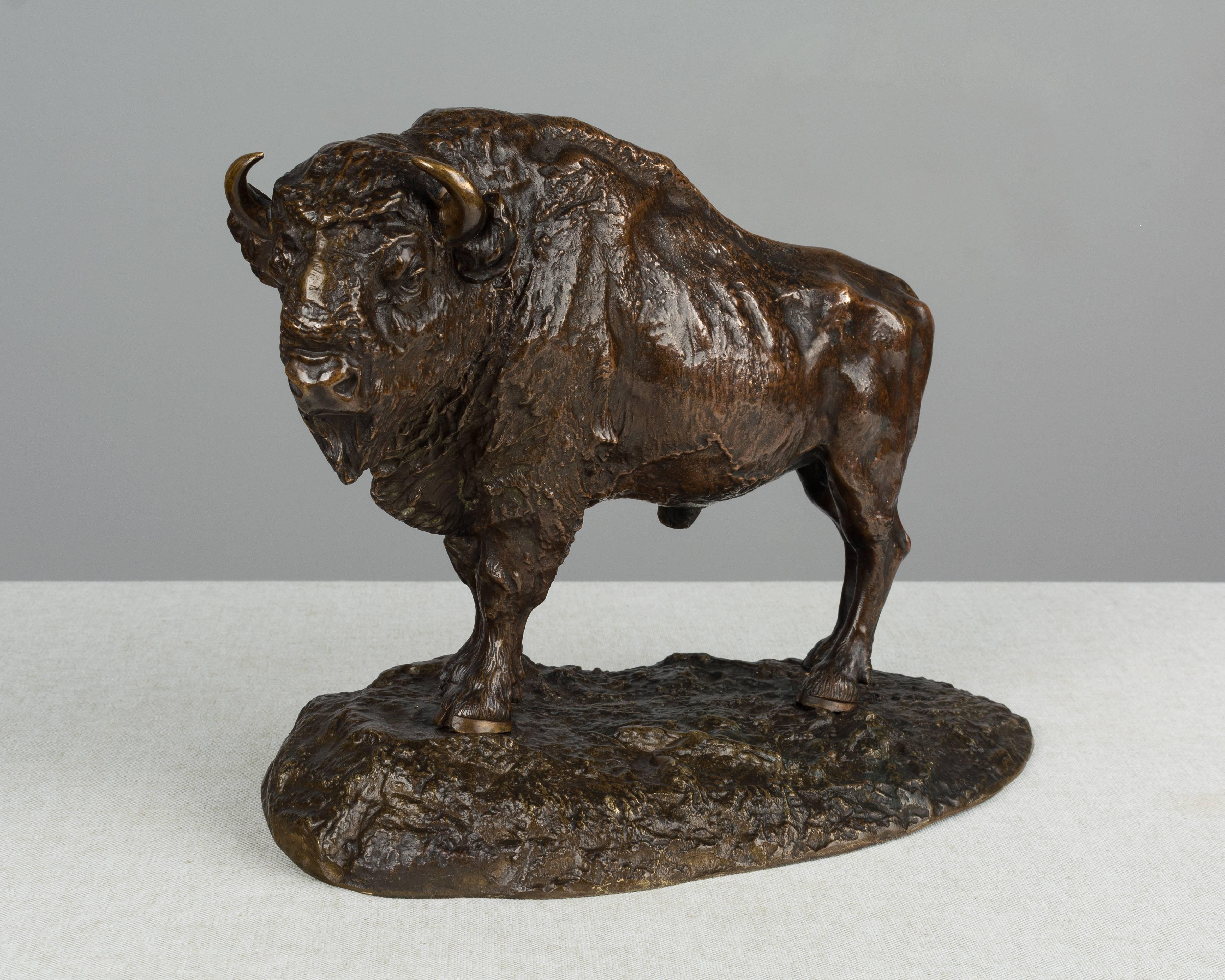 19th Century French Bronze Bison 1