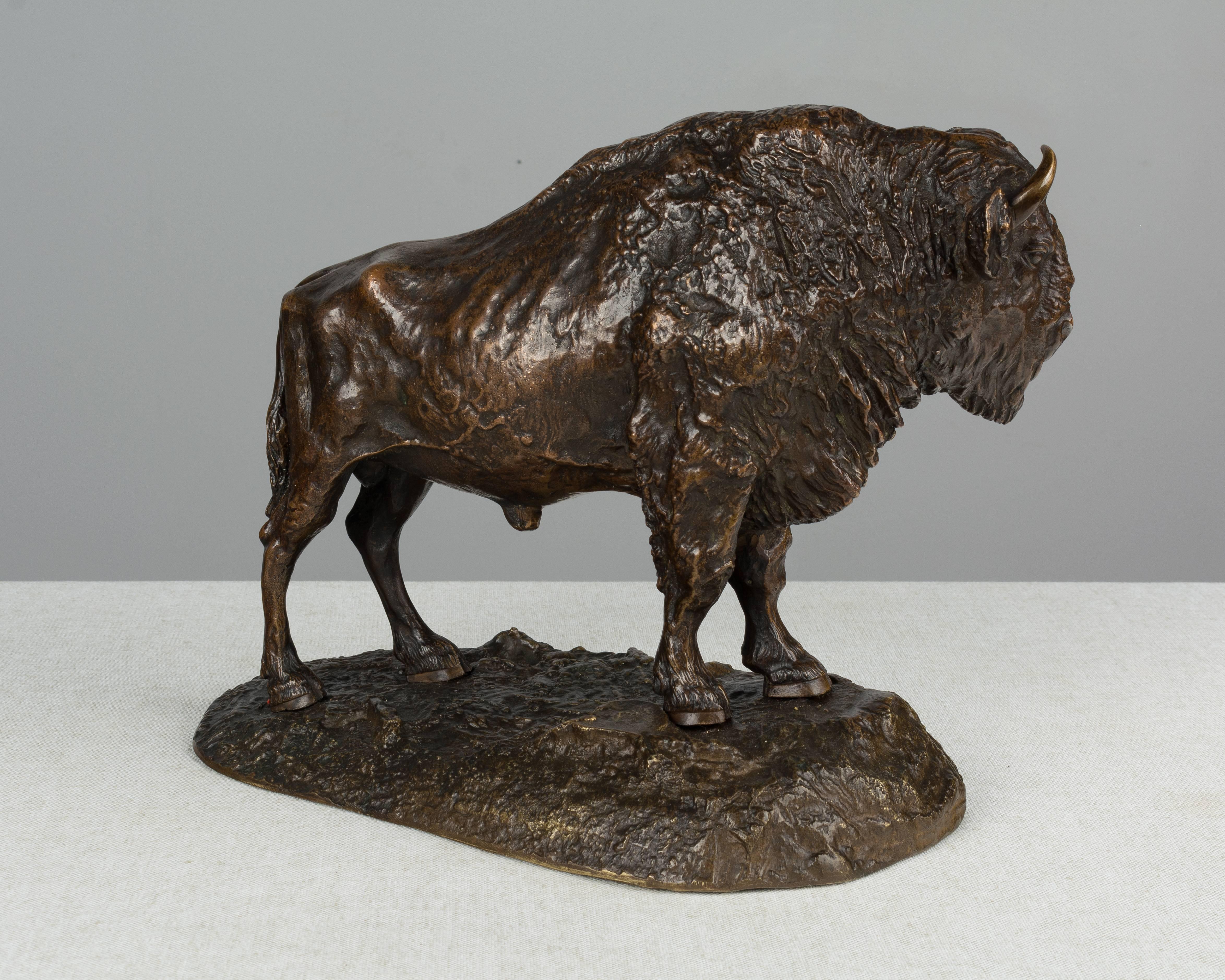 19th Century French Bronze Bison 2